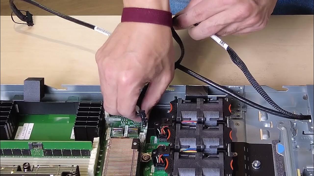 ThinkSystem SR635 V3 installing a front I/O module YouTube