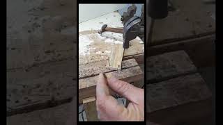Dica antiga de marcenaria para nao rachar madeira diy #shorts