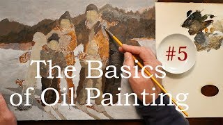 油絵の下塗り#5【人物編】写真を元に