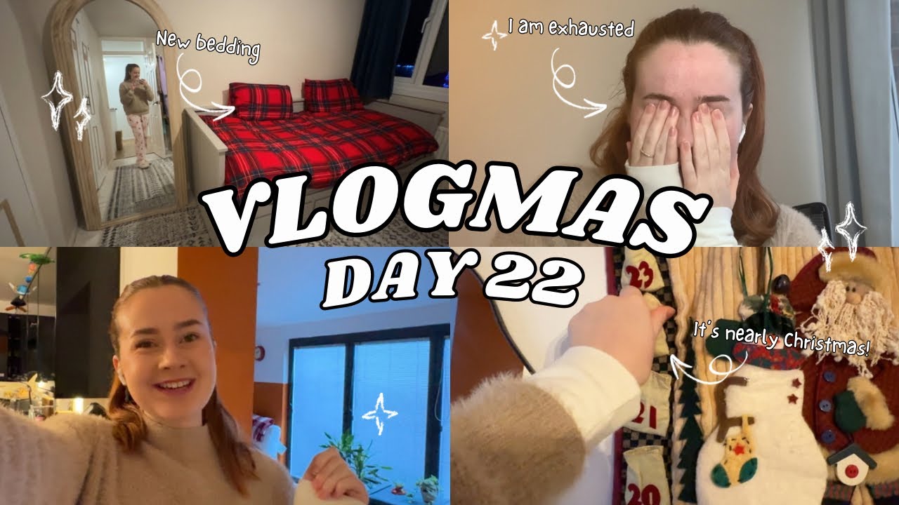 Getting The Spare Bedroom Ready, Last Minute Christmas Prep & Feeling EXHAUSTED | Vlogmas Day 22