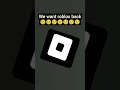 old roblox...