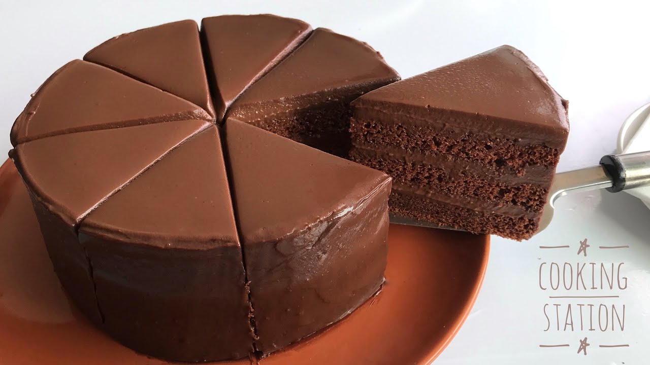 SUPER AMAZING  MOIST CHOCOLATE CAKE RECIPE | เค้กช็อกโกแลตหน้านิ่ม สูตรหน้านิ่ม วิธีราดหน้านิ่มง่ายๆ