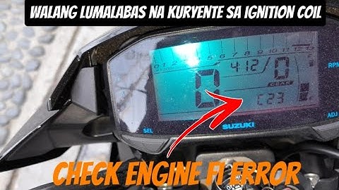 SUZUKI RAIDER  150 fi |CHECK ENGINE|pinalabas ko yung ERROR C23|Paano ayusin ganito lang #Magneto