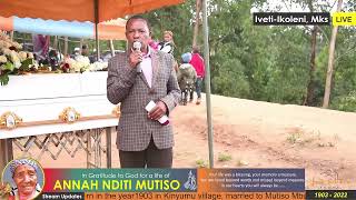 Annah Nditi Mutiso ( Susu wa Masekete ) Life Celebration on 25th ...