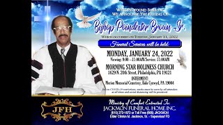 Funeral Services For Bishop Poindexter Brown Sr.