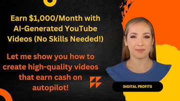 Earn $1,000/Month with AI-Generated YouTube Videos (No Skills Needed!)