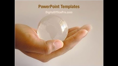 Crystal Globe PowerPoint Template Backgrounds - DigitalOfficePro #00763
