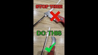 Strip trip electrical wire with a hawkbill knife like a PRO -Cleanest, fastest and safest way #howto