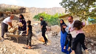 Nomadic Chronicles: Continuing House Construction with a Mouthwatering Dinner in iran nomads