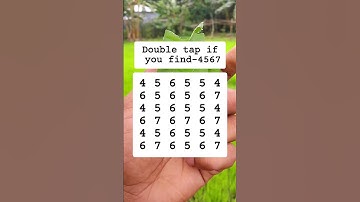 Double tap if you find "4567 #search #puzzle #shorts