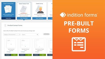 How to use Pre-Built Forms in Indition Forms, Contests, & Surveys.