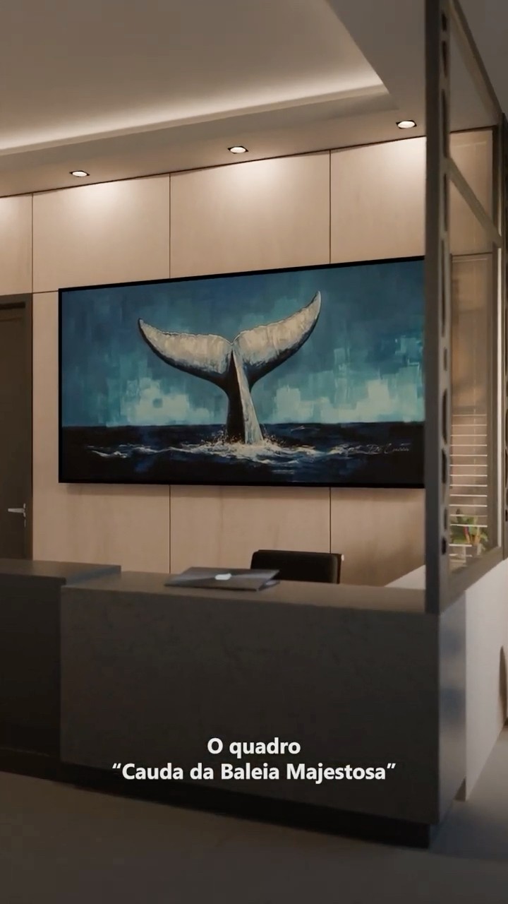 Vídeo de Quadro Cauda da Baleia Majestosa