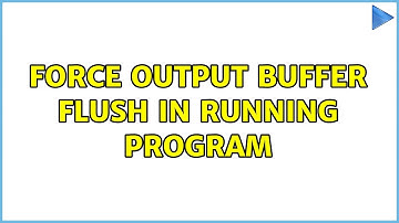 Force output buffer flush in running program (6 Solutions!!)