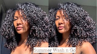 SUMMER Wash n Go | FRIZZ FREE Curls | Pgeeeeee