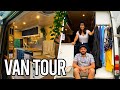 VAN TOUR 🎬 | Full-Time Van Life Couple And Their Beautiful Converted Sprinter