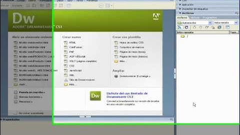 Publicar un sitio web con dreamweaver.wmv