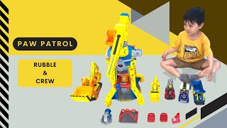 Paw Patrol | Rubble & Crew | Bark Yard Crane Tower Playset