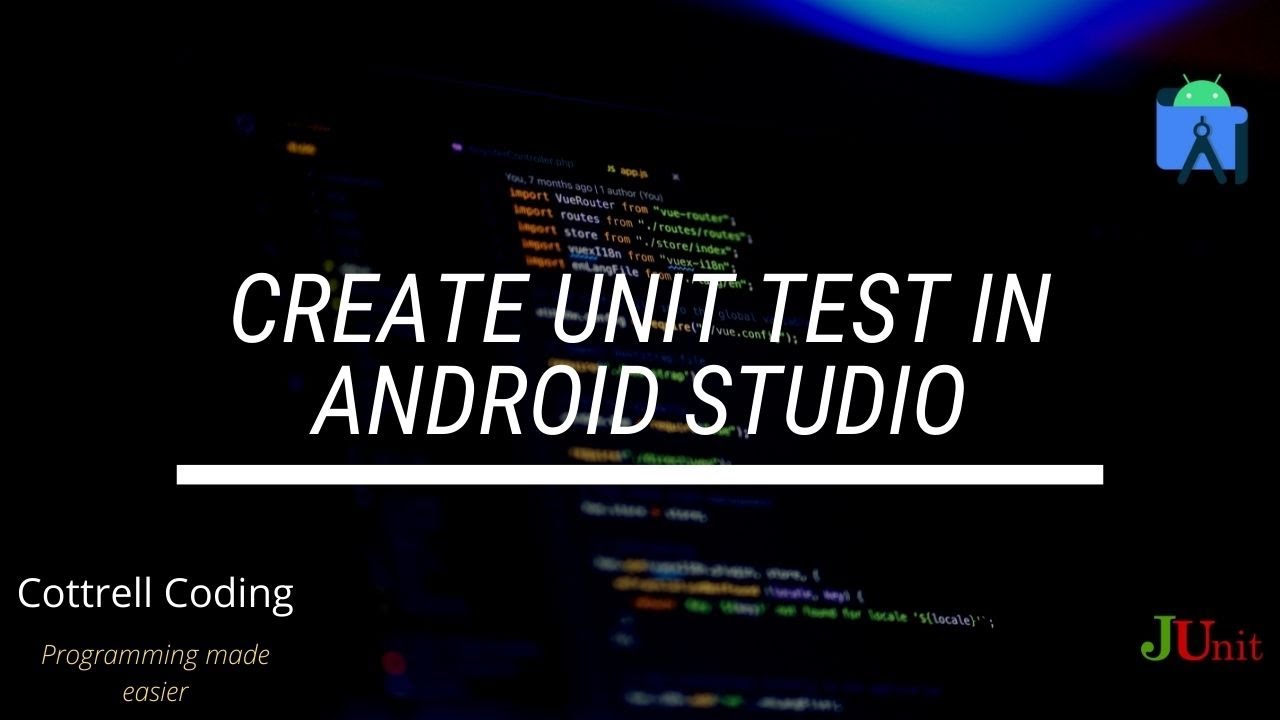 Create Unit Test in Android Studio - YouTube