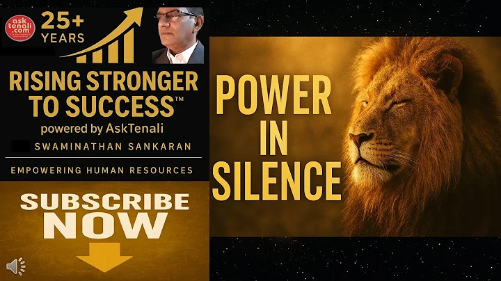 Why Confidence Isn’t About Being Loud Rising Stronger to Success™ Asktenali Swaminathan #shorts