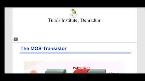 MOS under external bias VLSI design