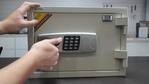 Nika Fire Resistance Safe - Masterkey Unlock Register Pin Unlock Pin