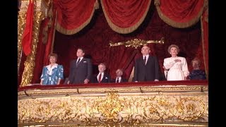 The Reagan's at the Bolshoi Ballet in Moscow on June 1, 1988