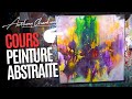  cours de peinture abstraite  pas  pas complet  tuto 2024