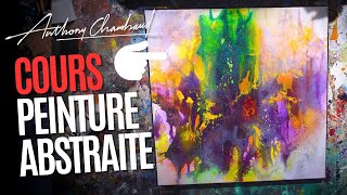 🎨 Cours de peinture abstraite / Pas à pas complet / Tuto 2024