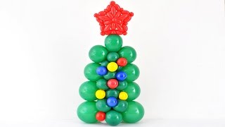 Christmas tree of balloons