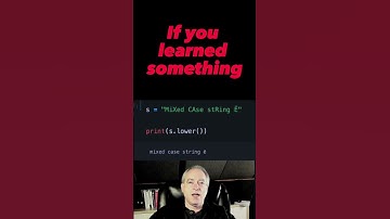 Lower case Python strings #shorts