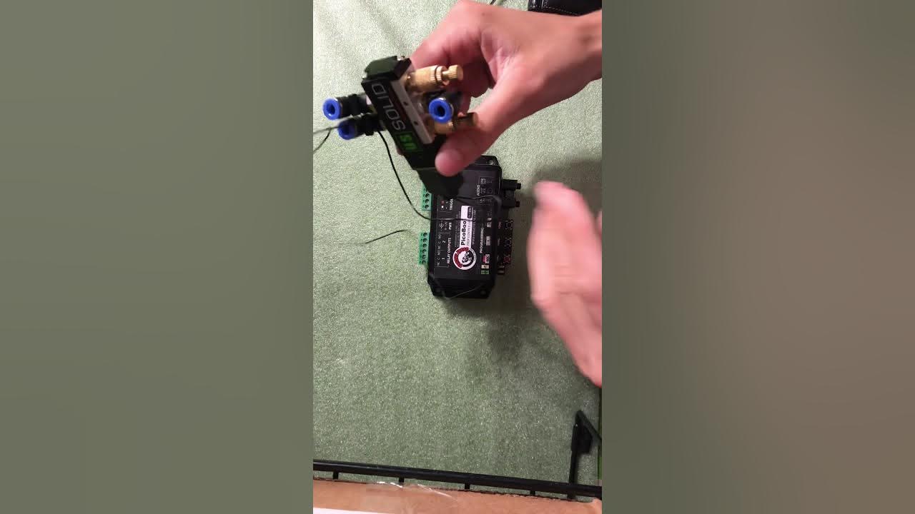How to hook up a solenoid valve and motion sensor to a frightprops