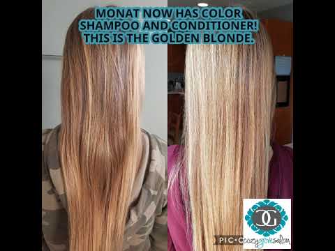 Monat Now Has Color Shampoo And Conditioner This Is The Golden