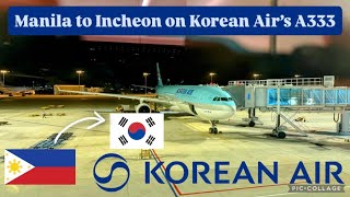 Korean Air A330-300 Economy Trip Report Manila to Seoul Incheon KE624