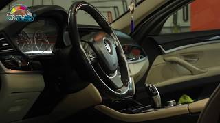 Восстановление цвета кожаной обивки водительской двери BMW 523 за 1 час в АвтоТОТЕММ