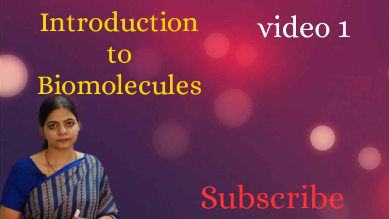 Introduction to Biomolecules Class 11 l NCERT In English l LATHA AKULA