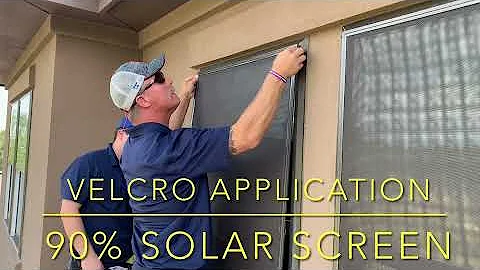 Pro Tip; Use 3M Dual Lock Velcro to install solar screens #diy #howto #construction #3m #velcro