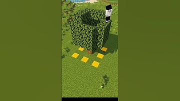 Minecraft Building Tutorial Tree House 5×5#shorts#youtubeshorts#shortvideo#minecraft#games#game#fun