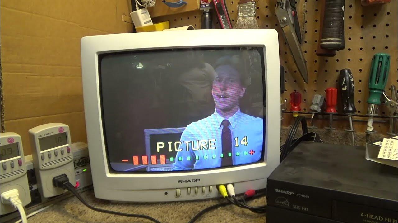 Sharp 13NM150B CRT TV and VCH960 VCR YouTube