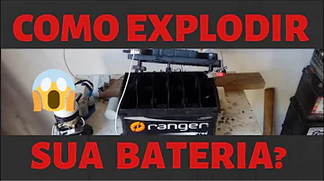 O que causa a explosão de uma bateria?
