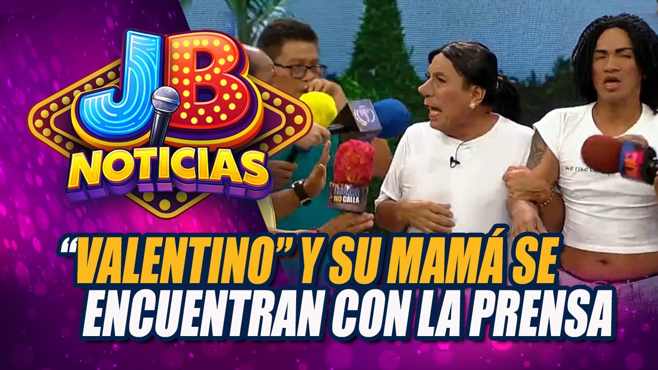 “Valentino” y su mamá se encuentran con la prensa