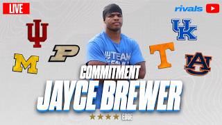 RIVALS LIVE COMMITMENT | Michigan - Tennessee - Indiana - Auburn - Purdue | 4-Star Edge Jayce Brewer