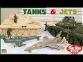 Father & Son Unboxing Tim Mee Plastic Army Tanks and Jets & Toy Soldiers