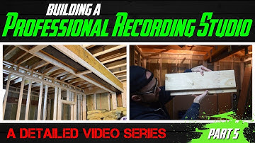 Building A Professional Recording Studio - Part 5 (drywall removal and wall/ceiling framing)