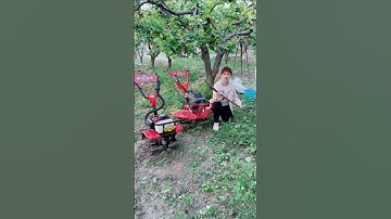 Multi-function Micro-tillage Machine, Rotary tillage machine, Weeder, Ditching and Soil #farmer