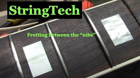 Saving the "nibs" on a bound fingerboard Re-Fret@StringTechWorkstations