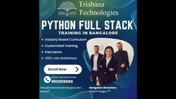 Python Full Stack Training in Bangalore Kalyan Nagar #trishanatechnologies #pythonfullstackdeveloper