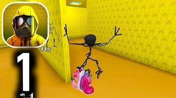 Hide In The Backrooms Nextbots Full Gameplay Chapter 1 Level 1-2-3-4-5