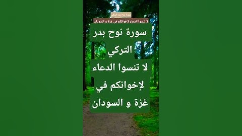 سورة نوح بدر التركي #المصحف #تيك_توك #حالات_واتس  #قران_كريم #لايك #راحة_نفسية #duet #ترند #اكسبلور