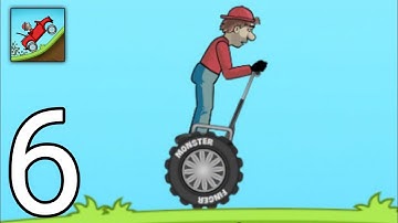 Hill Climb Racing Gameplay Walkthrough Part 6 One Wheeler (iOS, Android)