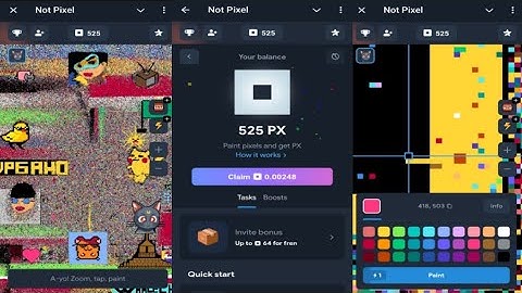 NOT Pixel | Paint Pixels And Get $PX Tokens | Big Airdrop Backed By Telegram | Airdrop Mining Bot